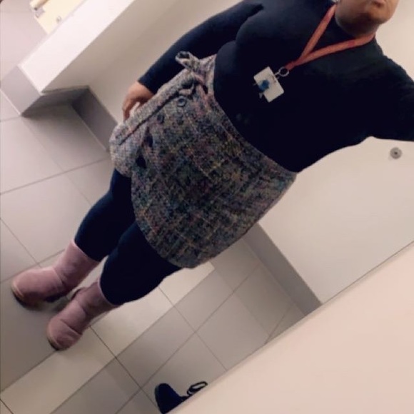 ASOS Tweed Multicolor Mini Skirt - Picture 6 of 6